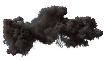 Üniforma arka planında Büyük Kanon Ağız Parıltısı Yoğun Duman bulutu