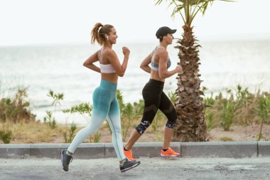 Bir yaz sabahı, iki kadın arkadaş deniz kenarında koşu yapıyorlar..