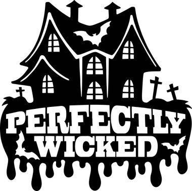 Komik Cadılar Bayramı - Cadılar Bayramı Dekorasyonu. Cadılar Bayramı Partisi ve Cadılar Bayramı Alıntıları - vektör stoku