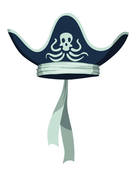 Corsair Pirate Hat Pirate Fancy Dress Design Element Buccaneer Carnival — Stock Vector