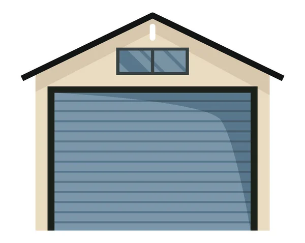 Garage Door Icon Roll Cartoon Garage Car House Storage Metal —  Vetores de Stock