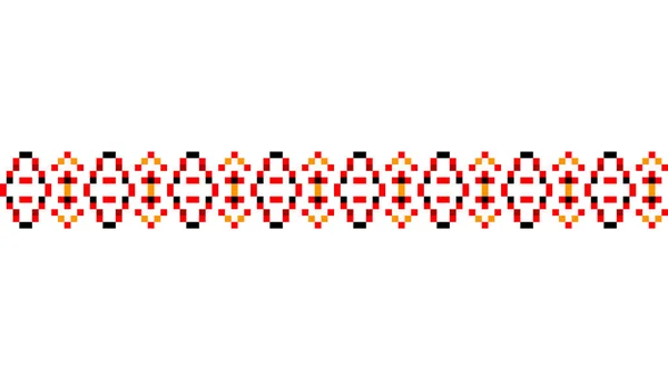 Ukrainian Traditional Embroidery Pattern Cross Stitching Decoration Cross Stitch Traditional — Stock Vector