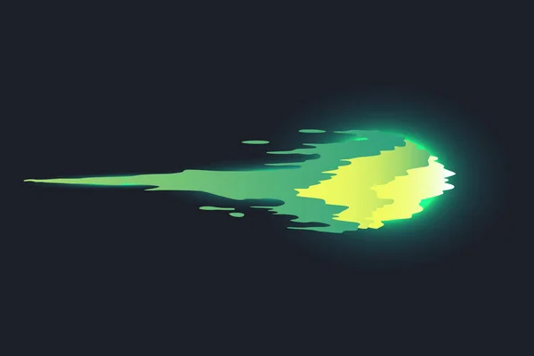 Мультяшний Лазерний Промінь Інопланетні Бойові Промені Футуристичний Ефект Дробу Руйнівний — стоковий вектор
