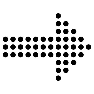 Ok simgesi. Modern basit ok veya imleç. Beyaz arkaplanda yalıtılmış düz ok biçimi. Vektör illüstrasyonu.