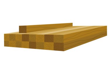 Building material. Heap of beams. Cartoon supplies for buildings works. Construction concept. Illustration can be used for construction sites or illustrate renovation works.