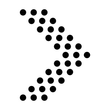 Ok simgesi. Modern basit ok veya imleç. Beyaz arkaplanda yalıtılmış düz ok biçimi. Vektör illüstrasyonu.