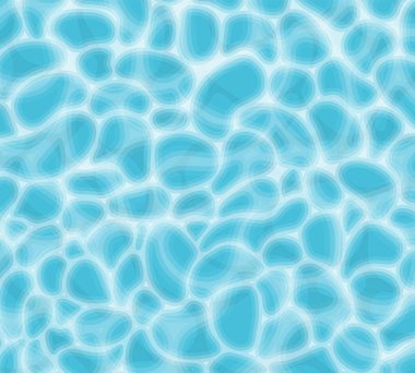 Blue water pool background texture. Overhead view on swimming pool. Summer blue aqua swiming surface pattern. Summer abstract blue waves.