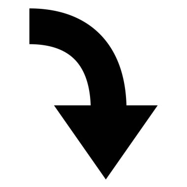 Ok simgesi. Modern basit ok veya imleç. Beyaz arkaplanda yalıtılmış düz ok biçimi. Vektör illüstrasyonu.