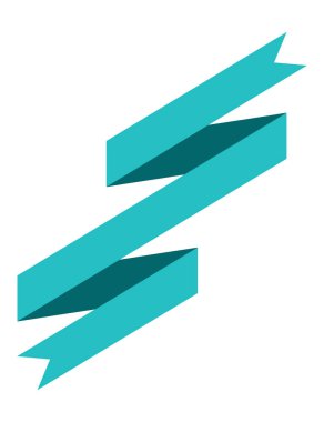 Kurdele pankartı. Reklam reklamı, satış metni ya da başlık için boş bant pankartı. Zarif retro bayrak, arka plan şeridi. Düz başlık dekorasyonu, rozet veya çerçeve.