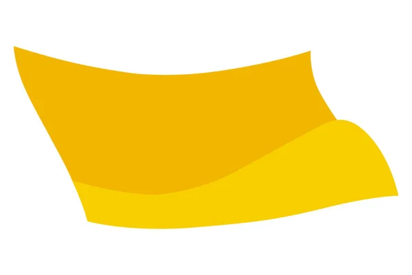 웨이브 바탕에 노란색 있습니다 깃발흔들기 디자인 흉내내 — 스톡 벡터