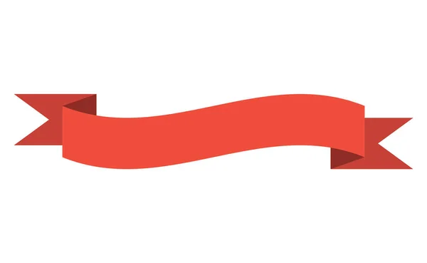 丝带横幅 用于广告促销 销售文本或标题的空白磁带横幅 优雅的复古旗帜 背景条纹 扁平的头衔装饰 徽章或框架 — 图库矢量图片