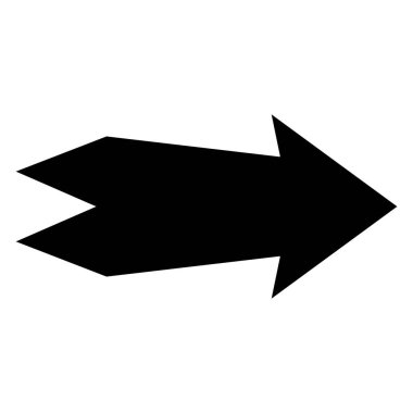 Ok simgesi. Modern basit ok veya imleç. Beyaz arkaplanda yalıtılmış düz ok biçimi. Vektör illüstrasyonu.