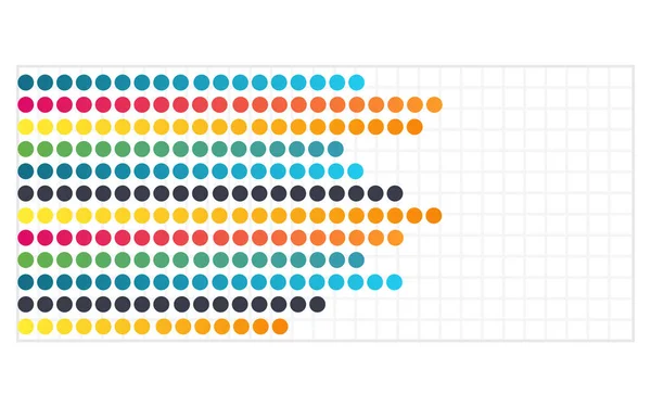 Wykres Biznesowy Wektorowy Płaski Element Infograficzny Schemat Słupkowy Lub Schemat — Wektor stockowy