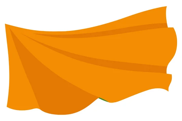 Lengő Zászló Narancs Zászló Sablon Fehér Háttér Nemzeti Zászlók Lengő — Stock Vector