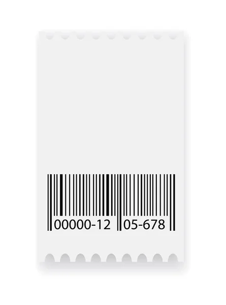 Empty Ticket Template Blank Concert Ticket Lottery Coupon Event Coupon — Stock Vector