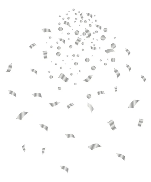 党的爆米花与喷意大利面和流口水 纸和金银花的节庆装饰元素在白色背景上被隔离 病媒假日事件属性 — 图库矢量图片