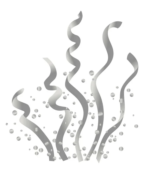 Poppers Partie Avec Pulvérisation Confettis Banderole Élément Décoration Festive Papier — Image vectorielle