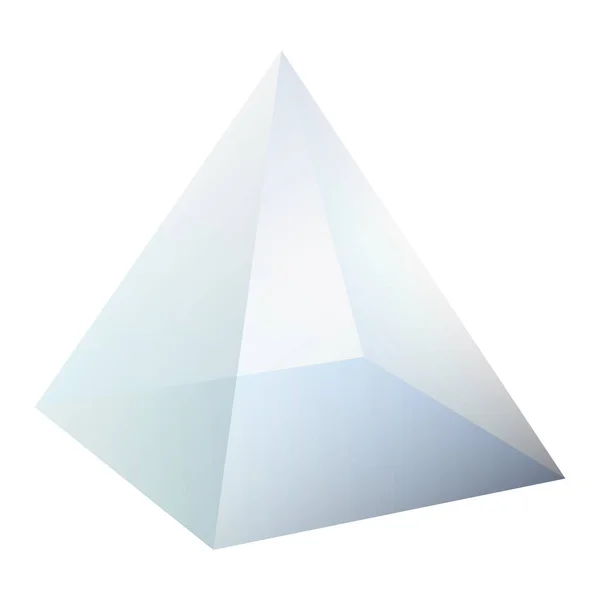 Dispersion Light Prism Glass Triangular Pyramid Optical Light Dispersion Effect — Stock Vector