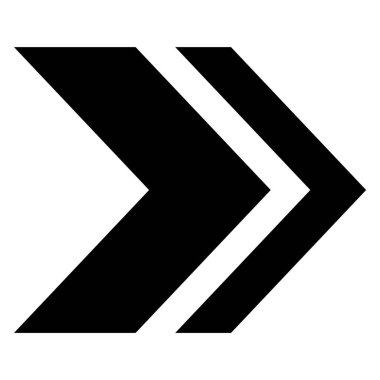 Ok simgesi. Modern basit ok veya imleç. Beyaz arkaplanda yalıtılmış düz ok biçimi. Vektör illüstrasyonu.