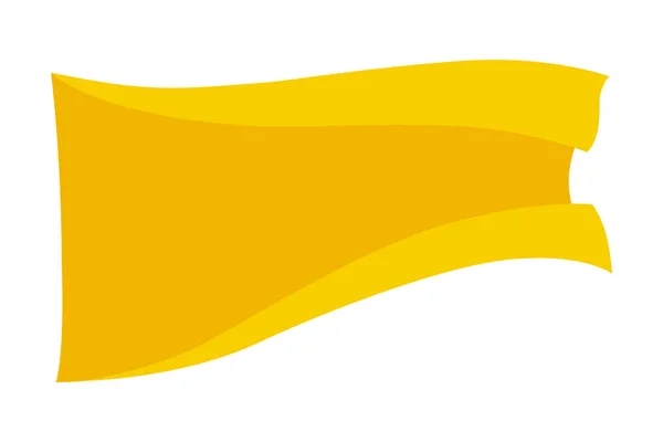 Прапор Плавлення Шаблон Жовтого Прапора Білому Тлі Національні Прапори Махають — стоковий вектор