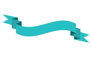 Kurdele pankartı. Reklam reklamı, satış metni ya da başlık için boş bant pankartı. Zarif retro bayrak, arka plan şeridi. Düz başlık dekorasyonu, rozet veya çerçeve.