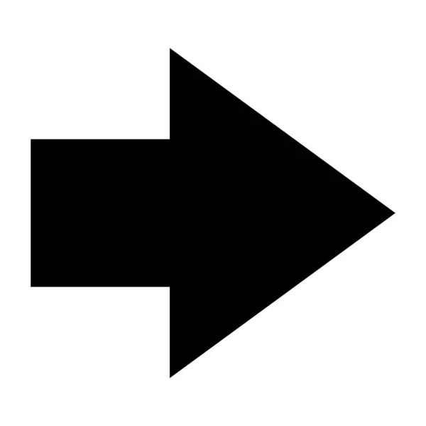 Pfeil Symbol Moderner Einfacher Pfeil Oder Cursor Richtungspfeil Flach Isoliert — Stockvektor