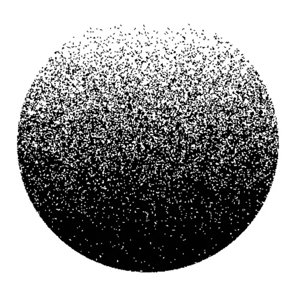 杂音渐变圈 沙粒效应 黑色噪音点状图案 清除泥石流梯度 黑粒点元素 半色调圈 数字矢量说明 — 图库矢量图片