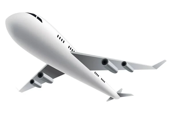 Flygplan Eller Flygplan Lufttransport Flygplan För Passagerarflyg Flygfordon Civil Flygplansresa — Stock vektor