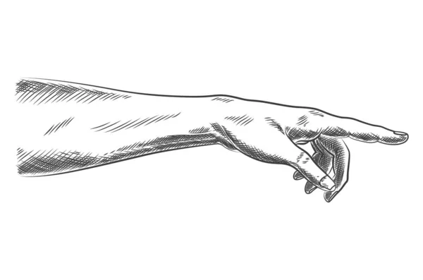 Χέρι Ανθρώπινο Άγγιγμα Δάχτυλα Εικονική Πραγματικότητα Τεχνητή Νοημοσύνη Έννοια Της — Διανυσματικό Αρχείο