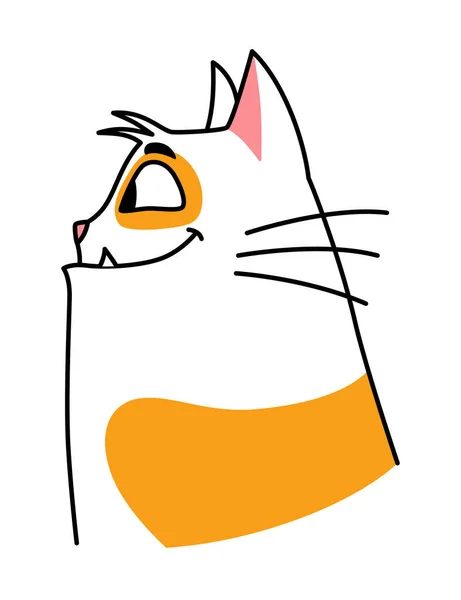 Cat Expression Cartoon Pet Cute Emotion Creative Emoji Home Animal — Stock Vector