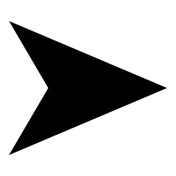 Ikona Šipky Moderní Jednoduchá Šipka Nebo Kurzor Směrová Šipka Plochý — Stockový vektor