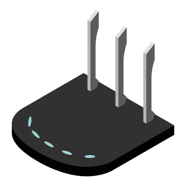 Router Izometrikus Ikon Vektor Wifi Router Internet Modem Web Design — Stock Vector