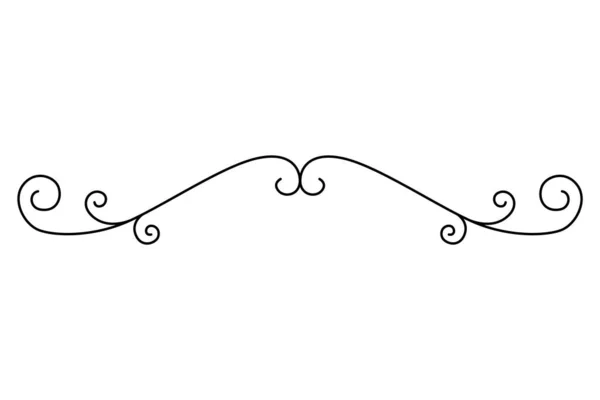 華やかな書道デザイン要素 レイアウトを飾るためのページ装飾シンボル ヴィンテージ渦の線形 — ストックベクタ