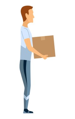 Güvenli hareket kaldırma tekniği. Güvenlik. İşçiler için ağır paketleri taşımak için doğru talimat. Nesneler vektör düz illüstrasyon yüklemek için ergonomik hareket.