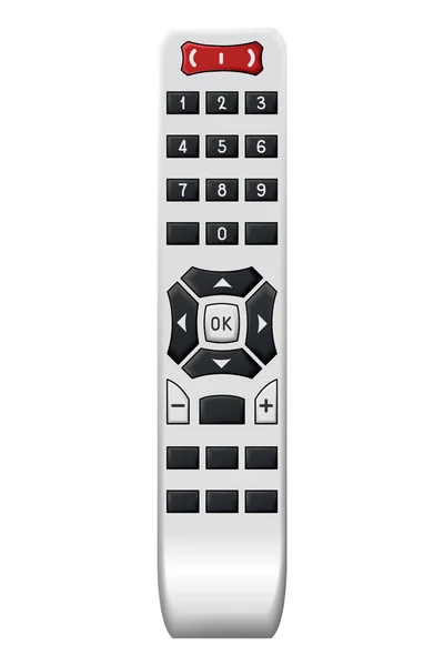 Remote Control Design Buttons Wireless Power Media Device Switch Channel — Stock Vector