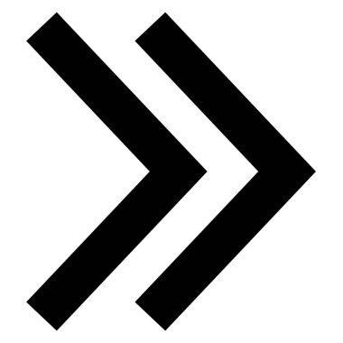 Ok simgesi. Modern basit ok veya imleç. Beyaz arkaplanda yalıtılmış düz ok biçimi. Vektör illüstrasyonu.