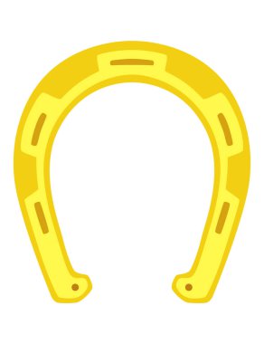 At nalı ikonu. Dekoratif tasarım unsuru, atlar için ayakkabılar. Beyaz arkaplanda vektör illüstrasyonu.