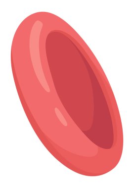 İnsan hücre tipi ikonu. Tıp ve biyoloji illüstrasyon sembolü. Sağlık, anatomi ve bilim. Biyoloji vektörü beyaz arkaplanda izole edildi.