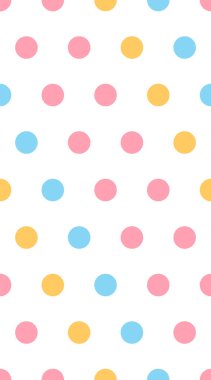 Baby textile seamless pattern. Geomteric sweet vector background. Wallpaper cover, scrappbooking paper or fabric cloth. Bright colorful childish geometry shape.