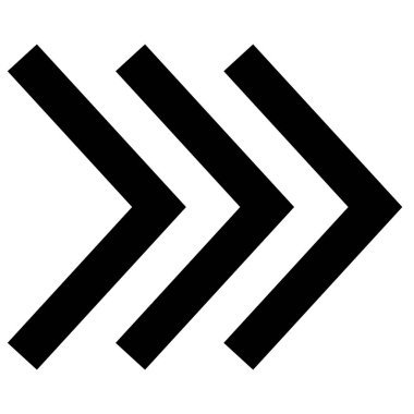 Ok simgesi. Modern basit ok veya imleç. Beyaz arkaplanda yalıtılmış düz ok biçimi. Vektör illüstrasyonu.