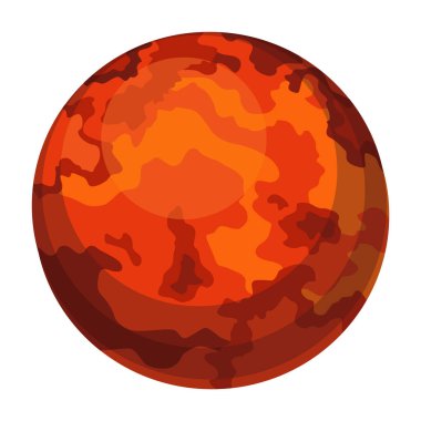 Güneş sistemi tasarım simgesi ögesi. Galaksi keşfi ve keşfi. Öğrenen çocuklar için astronomi bilim afişi tasarımı. Düz tasarım çizgi film stili vektör çizimi.