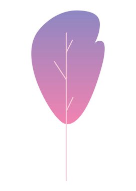 Düz yaprak, çalı, ağaç, yabani bitki ikonu. Çizgi film parkı ya da bahçe, bahar manzarası. Çevresel renkli yalıtılmış bitki örtüsü.