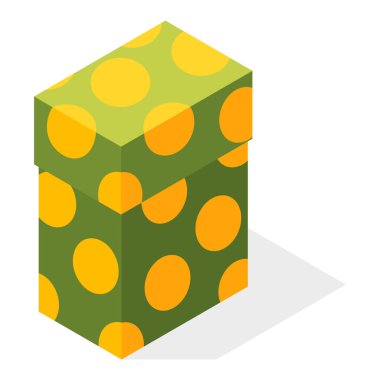 Hediye kutusu simgesi. Pastel renk ambalaj tasarımı. Vektör tatil kutucuğu, sürpriz öge, beyaz arkaplanda izole edilmiş kutlama tasarım sembolü.