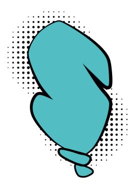 Çizgi roman tarzı konuşma balonu. Konuşma balonu ya da element. Komik vektör tasarımı elemanı. Vektör karikatür çizimi beyaz arkaplanda izole edildi.