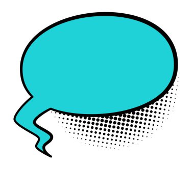 Çizgi roman konuşma balonları. Konuşma balonu ya da çizgi film tasarım elementi beyaz arka planda izole edildi. Vektör illüstrasyonu.