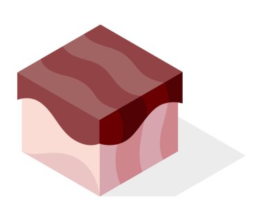 Hediye kutusu simgesi. Pastel renk ambalaj tasarımı. Vektör tatil kutucuğu, sürpriz öge, beyaz arkaplanda izole edilmiş kutlama tasarım sembolü.