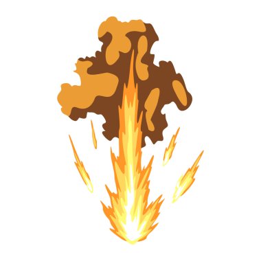 Silah yarası mı yoksa silah animasyonu mu? Silahla ateş edildiği sırada patlama etkisi vardı. Kurşunun çizgi film flaş efekti. Tüfek ateşi, namlu alevi ve patlama..