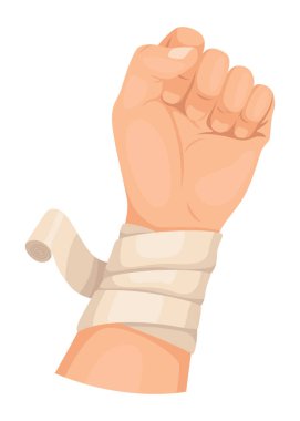 Eller yaralı cilt ve bandaj prosedürleri. Yara için ilk yardım. İlaç tedavisi ya da tedavi. İnsan el travması için ilk acil yardım..