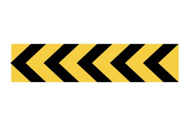 Tehlike uyarı panosu simgesi. Dikkat ve tehlikeli bölge. Güvenlik için sarı işaret, tehlike şoku. Tedbirli olun ve risk almayın. Vektör çizgi film illüstrasyonu.