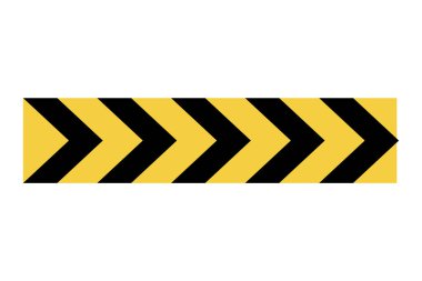 Tehlike uyarı panosu simgesi. Dikkat ve tehlikeli bölge. Güvenlik için sarı işaret, tehlike şoku. Tedbirli olun ve risk almayın. Vektör çizgi film illüstrasyonu.